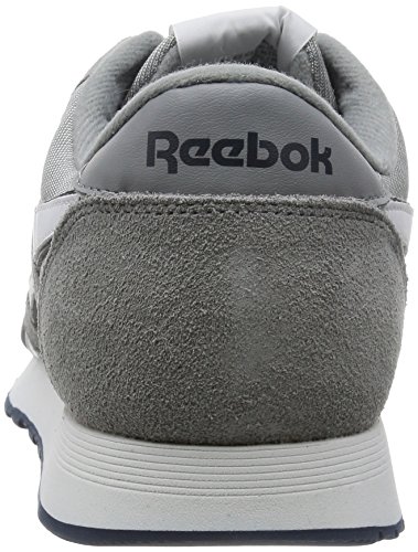 Reebok Classic Nylon - zapatilla deportiva de material sintético Unisex adulto, Grigio (Grau (Platinum/Jet Blue)), 42