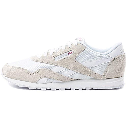 Reebok Classic Nylon Zapatillas, Mujer, Blanco (Blanco (White / Light Grey), 38.5 EU