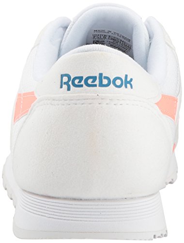 Reebok Classic Nylon, Zapatos para Senderismo para Mujer, Color Blanco Retro Digital Rosa, 35.5 EU