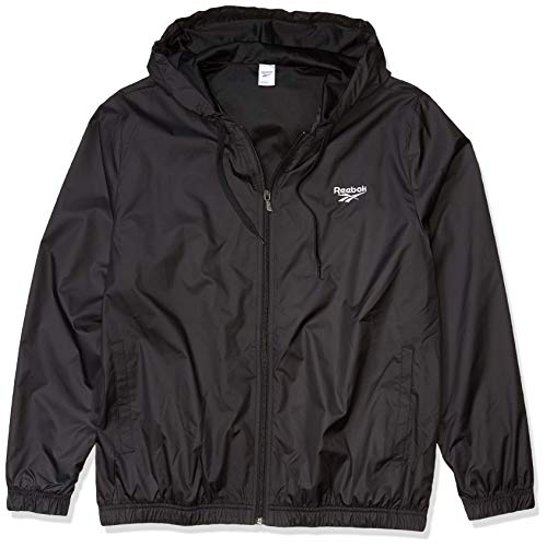 Reebok Classic Vector - Chaqueta cortavientos para mujer, Mujer, Chaqueta, GJR52, negro, extra-large