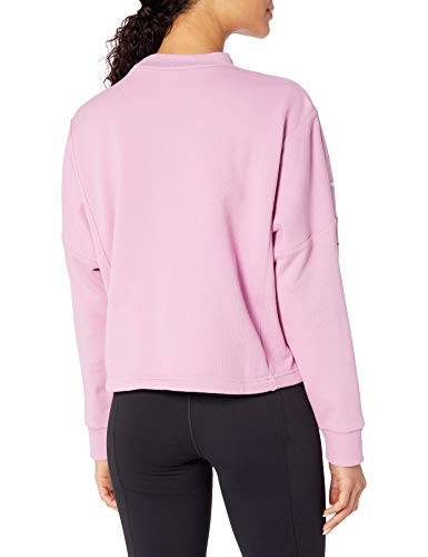 Reebok Classic Vector Repeat - Sudadera con Cuello Redondo para Mujer, Mujer, Sudadera de Cuello Redondo, GJR95, Rosa jazmín, 4X26W