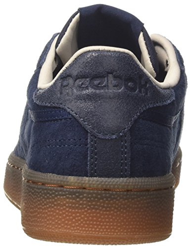 Reebok Club C 85 G, Zapatillas de Deporte para Hombre, Azul (Collegiate Navy/Sand Stone/Chalk/Gum), 38.5 EU