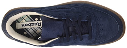 Reebok Club C 85 G, Zapatillas de Deporte para Hombre, Azul (Collegiate Navy/Sand Stone/Chalk/Gum), 38.5 EU