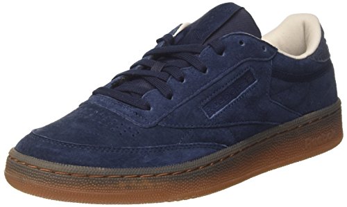 Reebok Club C 85 G, Zapatillas de Deporte para Hombre, Azul (Collegiate Navy/Sand Stone/Chalk/Gum), 38.5 EU