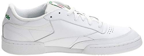 Reebok Club C 85, Zapatillas Deportivas para Interior Hombre, Blanco (Int / White / Green), 41 EU