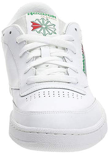 Reebok Club C 85, Zapatillas Deportivas para Interior Hombre, Blanco (Int / White / Green), 41 EU