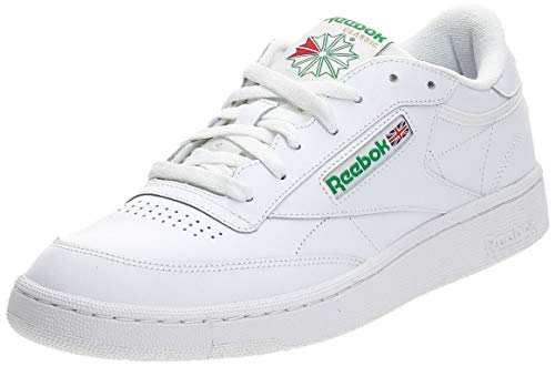 Reebok Club C 85, Zapatillas Deportivas para Interior Hombre, Blanco (Int / White / Green), 41 EU