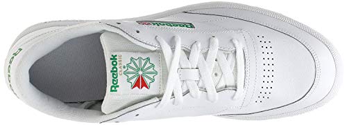 Reebok Club C 85, Zapatillas Deportivas para Interior Hombre, Blanco (Int / White / Green), 43 EU