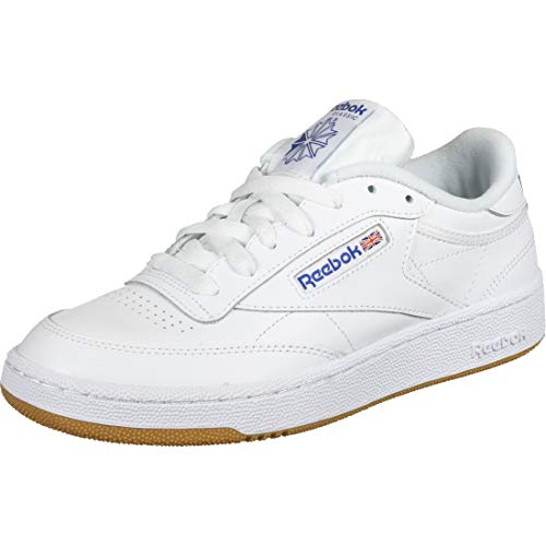 Reebok Club C 85, Zapatillas para Hombre, Blanco (INT White/Royal Gum), 40.5 EU