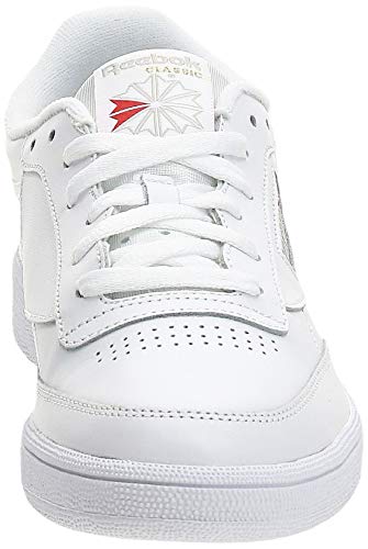 Reebok Club C 85, Zapatillas para Mujer, Blanco (White/Light Grey 0), 38.5 EU