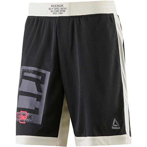 Reebok Combat Boxing Short Pantalón Corto, Hombre, Negro, S