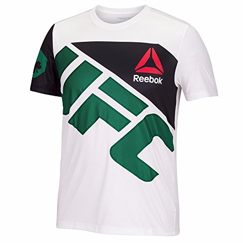 Reebok Conor McGregor UFC - Camiseta oficial para hombre (talla XL), color blanco y verde