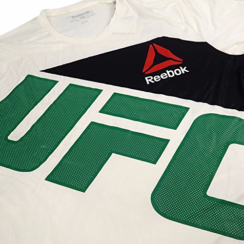 Reebok Conor McGregor UFC - Camiseta oficial para hombre (talla XL), color blanco y verde