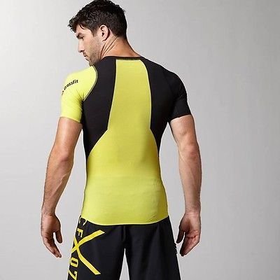 Reebok Crossfit de compresión para hombre, Z82647, Z92142, amarillo, S