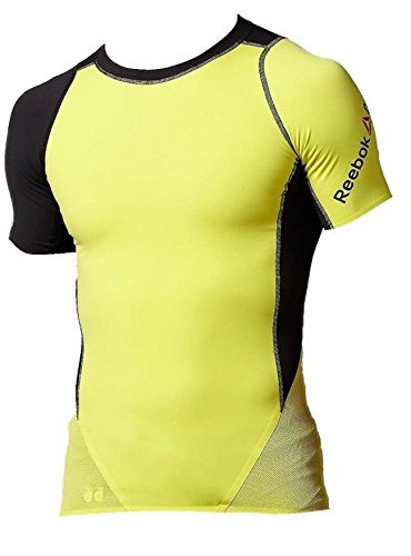 Reebok Crossfit de compresión para hombre, Z82647, Z92142, amarillo, S