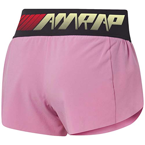 Reebok Crossfit Knit Woven SRT Pantalón Corto, Mujer, Rosa (Posh Pink), XS