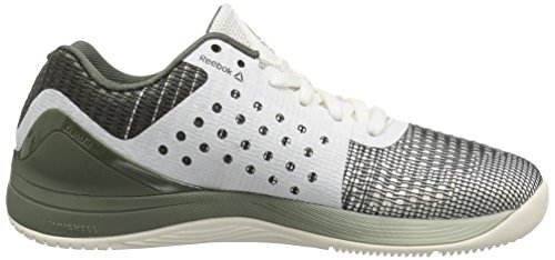 Reebok Crossfit Nano 7 - Zapatillas deportivas para mujer, Blanco (Tiza/Verde cazador), 35 EU