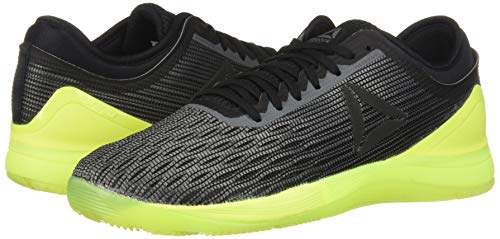 Reebok Crossfit Nano 8.0 Flexweave - Zapatillas de crossfit para hombre, Gris (Aleación/negro/amarillo solar.), 42 EU