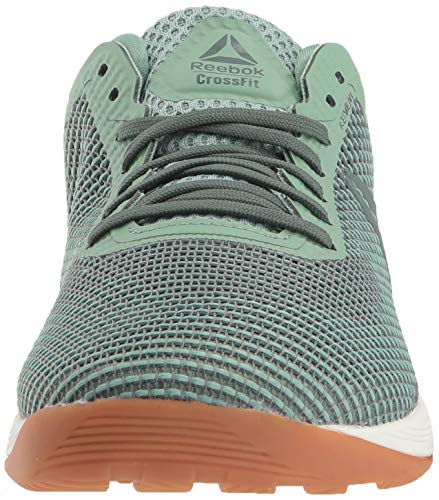 Reebok Crossfit Nano 8.0 Flexweave - Zapatillas de crossfit para mujer, Verde (Verde industrial/Gris tiza.), 35.5 EU