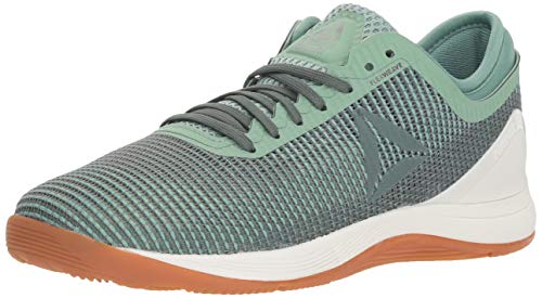 Reebok Crossfit Nano 8.0 Flexweave - Zapatillas de crossfit para mujer, Verde (Verde industrial/Gris tiza.), 35.5 EU