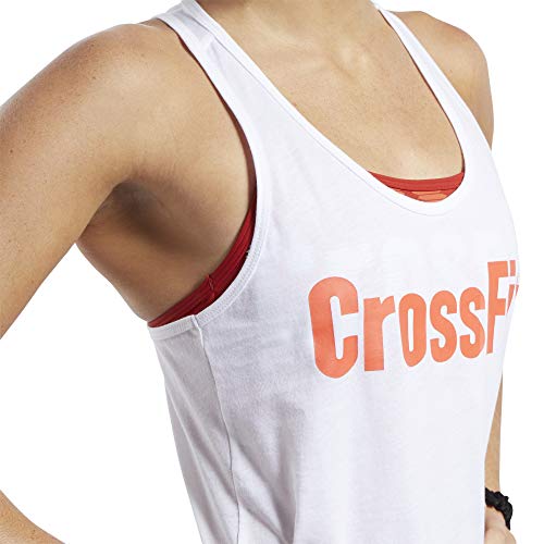 Reebok Crossfit Read Tank Camiseta Sin Mangas, Mujer, White, XS