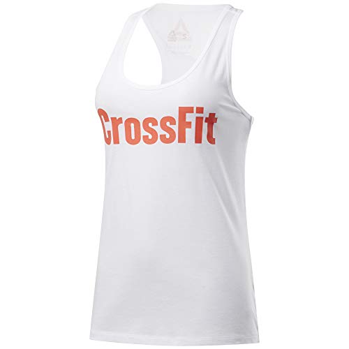 Reebok Crossfit Read Tank Camiseta Sin Mangas, Mujer, White, XS