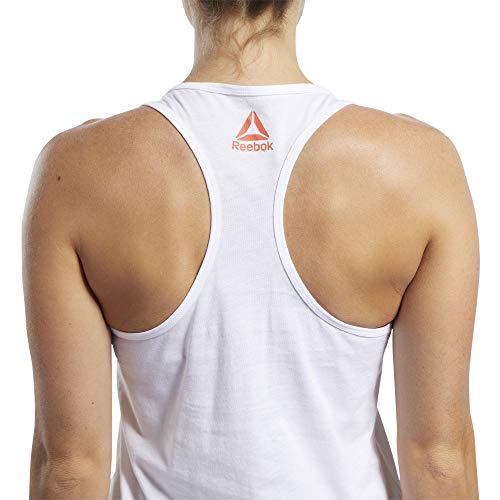 Reebok Crossfit Read Tank Camiseta Sin Mangas, Mujer, White, XS