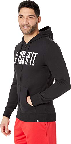 Reebok Crossfit - Sudadera con Capucha para Hombre, Hombre, Capucha, DU4614, Negro, Extra-Large