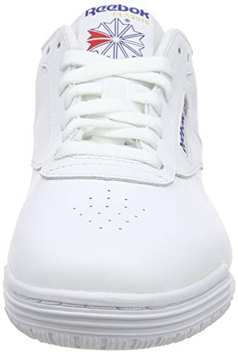 Reebok Ex-o-Fit Clean Logo Int, Zapatillas para Hombre, Blanco (AR3169_39 EU_White/Royal Blue/Royal Blue), 43