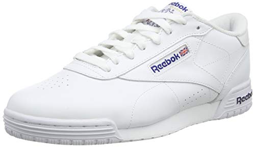 Reebok Ex-o-Fit Clean Logo Int, Zapatillas para Hombre, Blanco (AR3169_39 EU_White/Royal Blue/Royal Blue), 43