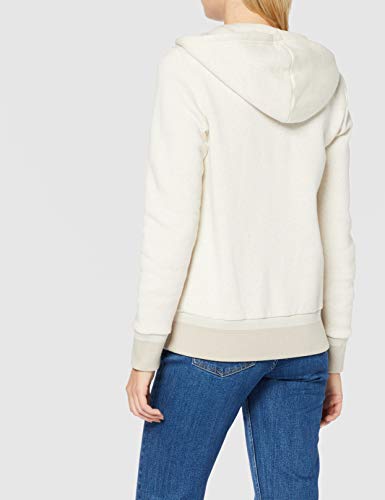 Reebok F Fleece Full-Zip H Sudadera, Avorio (Paperw), Small (Taglia Produttore S) para Mujer