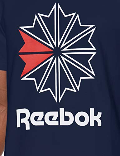 Reebok F Gr tee Camiseta, Hombre, Maruni/Blanco/prired, S