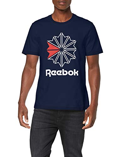 Reebok F Gr tee Camiseta, Hombre, Maruni/Blanco/prired, S