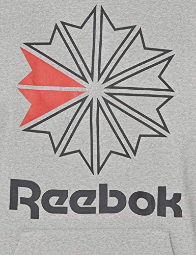 Reebok F Star Hoody Sudadera con Capucha, Hombre, brgrin/Negro, L