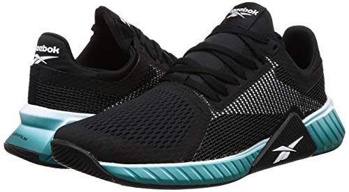 Reebok FLASHFILM Train, Zapatillas Deportivas para Hombre, Multicolor (Negro/Blanco/SEATEA), 39 EU