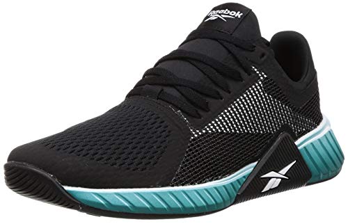 Reebok FLASHFILM Train, Zapatillas Deportivas para Hombre, Multicolor (Negro/Blanco/SEATEA), 39 EU