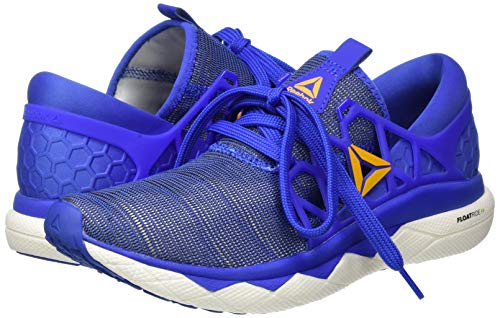 Reebok Floatride Run Flexweave, Zapatillas de Running para Hombre, Multicolor (Crushed Cobalt/Solar Gold/White 000), 42.5 EU