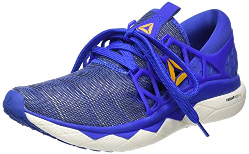 Reebok Floatride Run Flexweave, Zapatillas de Running para Hombre, Multicolor (Crushed Cobalt/Solar Gold/White 000), 42.5 EU