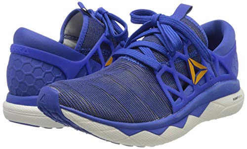 Reebok FLOATRIDE Run FLEXWEAVE, Zapatillas de Trail Running para Hombre, Multicolor (Crushed Cobalt/Solar Gold/White 000), 44.5 EU