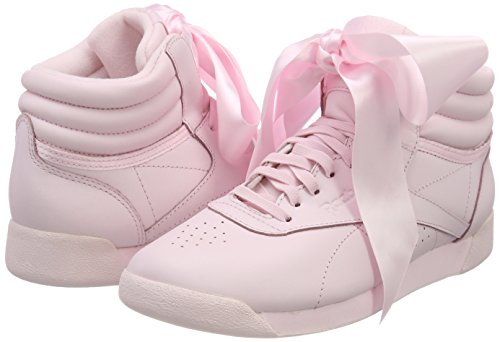 Reebok F/s Hi Satin Bow, Zapatillas de Gimnasia para Mujer, (Porcelain Pink/Skull Porcelain Pink/Skull), 37.5 EU