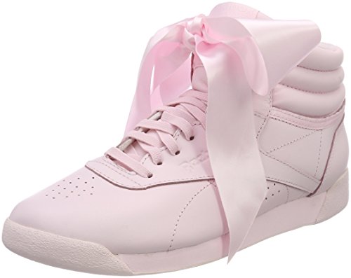 Reebok F/s Hi Satin Bow, Zapatillas de Gimnasia para Mujer, (Porcelain Pink/Skull Porcelain Pink/Skull), 37.5 EU