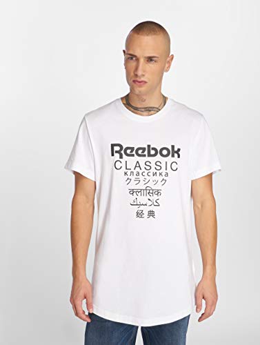 Reebok GP Unisex Longer Camiseta Hombre Blanco XS (X-Small)