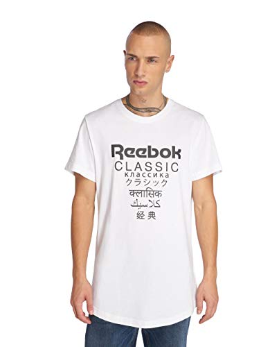 Reebok GP Unisex Longer Camiseta Hombre Blanco XS (X-Small)