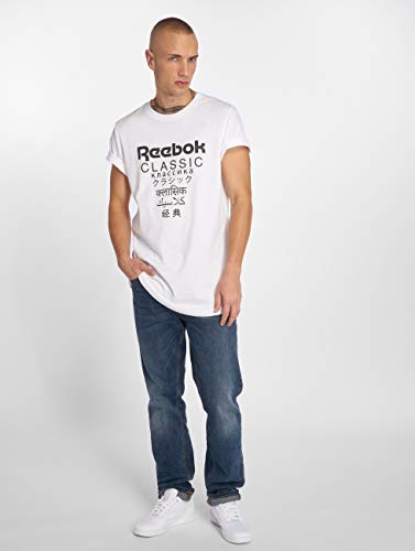 Reebok GP Unisex Longer Camiseta Hombre Blanco XS (X-Small)