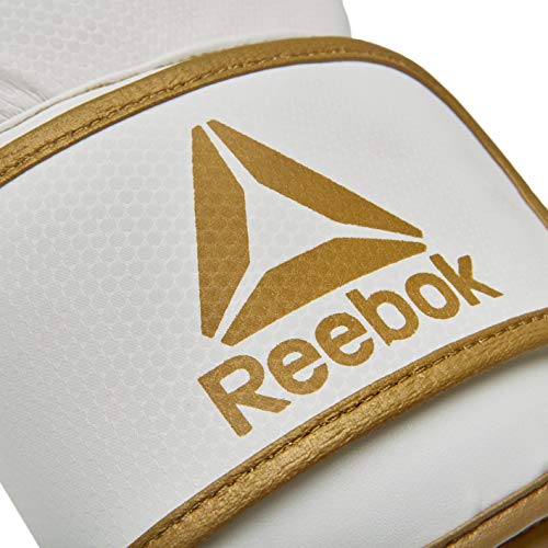 Reebok Guantes de Boxeo - Oro/Blanco, 12 oz