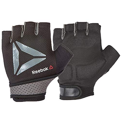 Reebok Guantes de Entrenamiento, Negro, S-18-19 cm (Alrededor de la Palma)