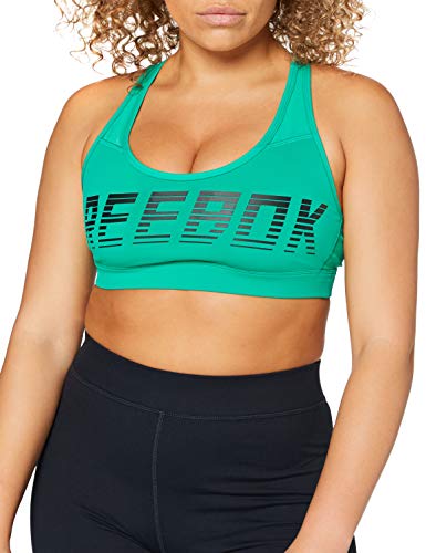 Reebok Hero Racer Reebokread Pad Sujetador Deportivo, Mujer, Emerald, XS