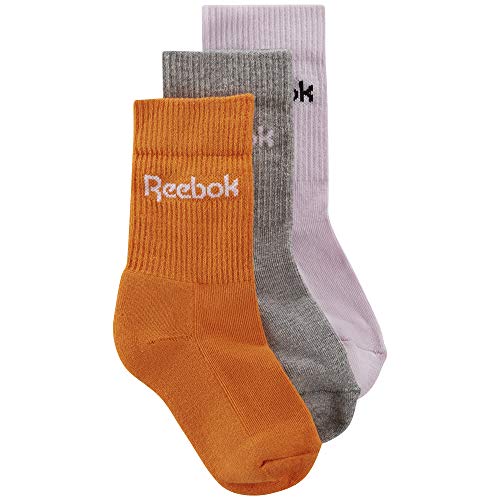 Reebok Kids Crew 3X2 Calcetines, Niños, pixpnk/brgrin/hivior, XS