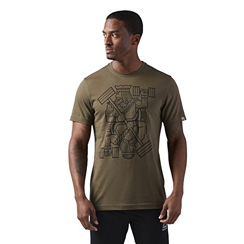 Reebok King of Training Camiseta, Hombre, Verde (armygr), S