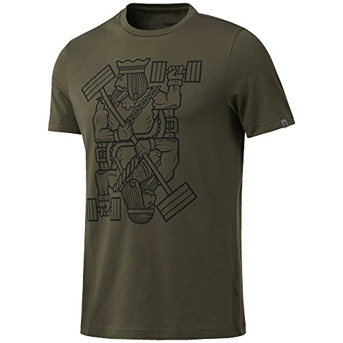 Reebok King of Training Camiseta, Hombre, Verde (armygr), S